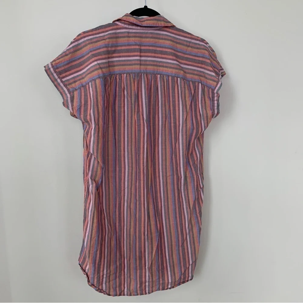 J. Crew 100% Cotton‎ Multicolor Striped Button Down Shirt Size M